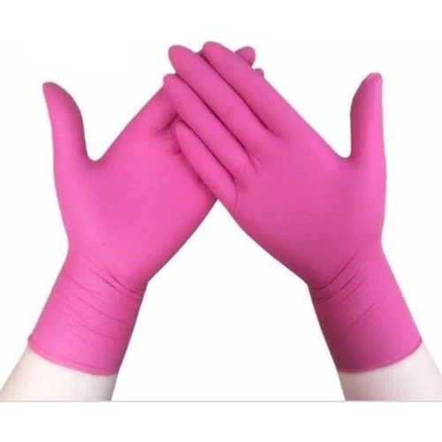 Pembe Nitril Eldiven Medium 100'lü